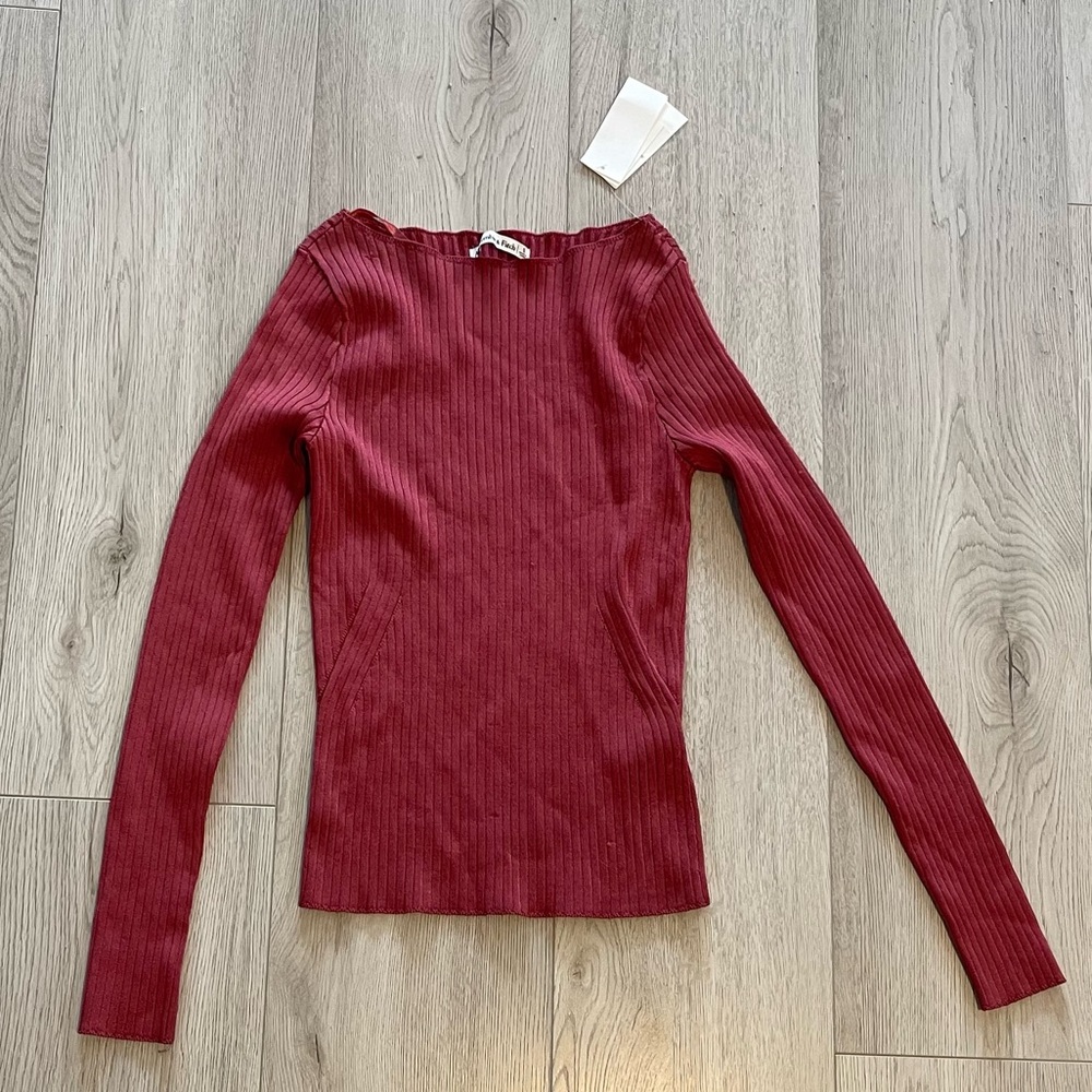 A&F Ribbed Boatneck Sweater